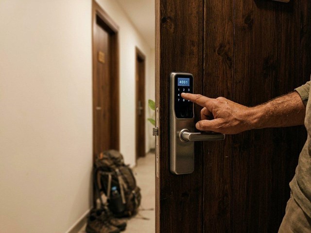 Así entra un peregrino de noche: cerraduras inteligentes para albergues en Tui