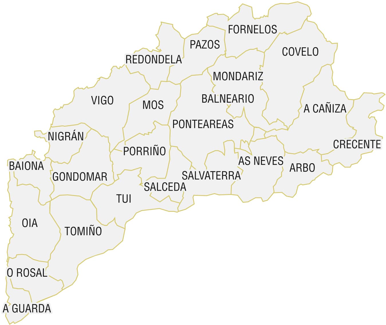Zona sur de Pontevedra
